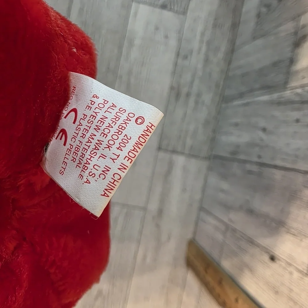 Ty Thomas Beanie Babies Red Bear with American Flag